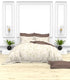 Christie 100% Cotton Striped Satin 220 TC King size Bed Linen Set with 4 Pillow Covers -1